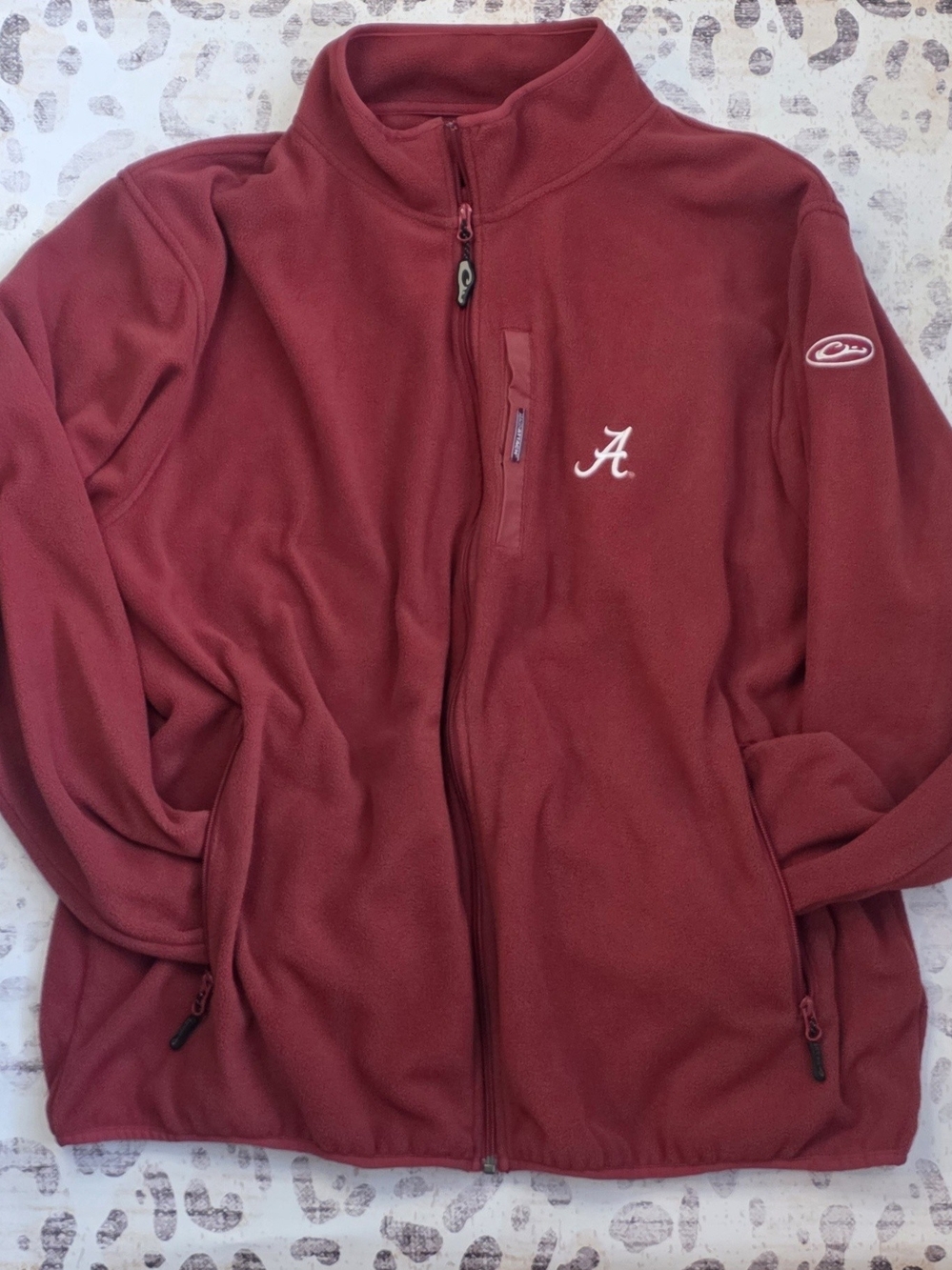 Alabama Crimson Tide Collegiate Full-Zip Fleece Jacket with 'A' Script